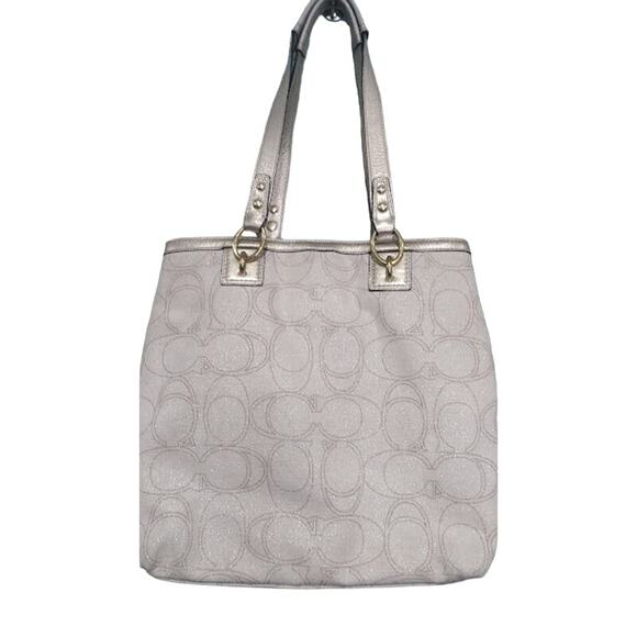 Coach Penelope Canvas Bag, Cream and Gold - Picture 4 of 13